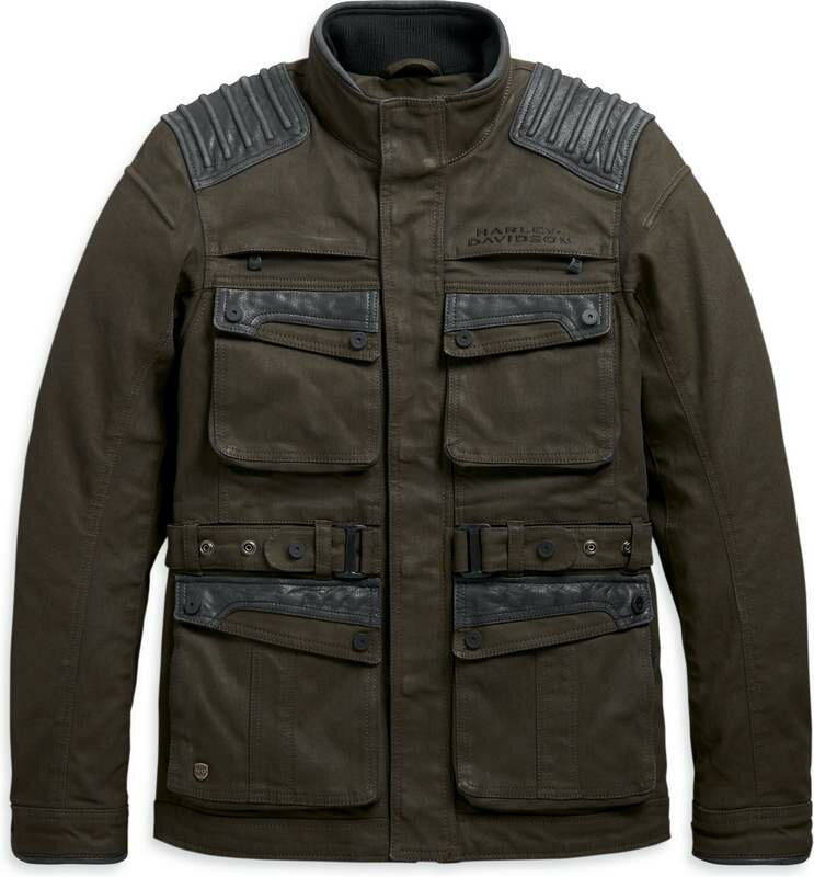 Harley-Davidson Trego Stretch Riding Jacket- Black Olive | 98166-20EM