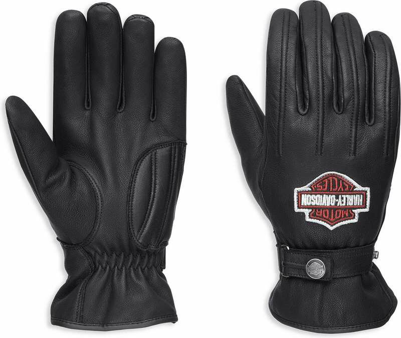 Harley-Davidson Enthusiast Leather Gloves Ce- Black | 98356-17EM