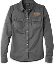Harley-Davidson Bar & Shield Solid Soft Twill Shirt For Women- Blackened Pearl | 96121-22VW