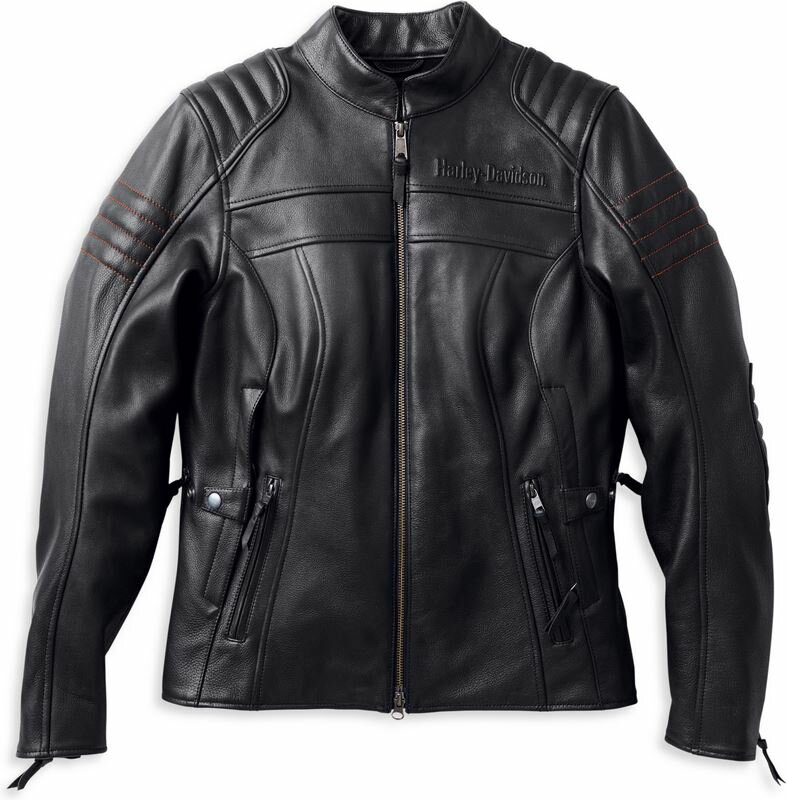 Harley-Davidson Heather Avenue Triple Vent System Leather Jacket For Women- Black | 98004-22VW