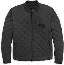 Harley-Davidson Men'S Coastal Quilted Waxed Canvas Riding Jacket- Asphalt | 9710...
