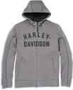 Harley-Davidson Men'S Deflector Hooded Riding Fleece- Asphalt | 97104-22VM