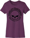 Harley-Davidson Women'S Forever Skull Graphic Tee- Wood Violet | 96429-22VW