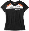 Harley-Davidson Women'S Accelerate Stripe Knit Top- Colorblock-Design-Black Beauty | 99101-22VW