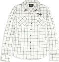 Harley-Davidson Silver Wing Script Font Two Pocket Plaid Flannel Shirt For Women- Plaid | 96199-22VW
