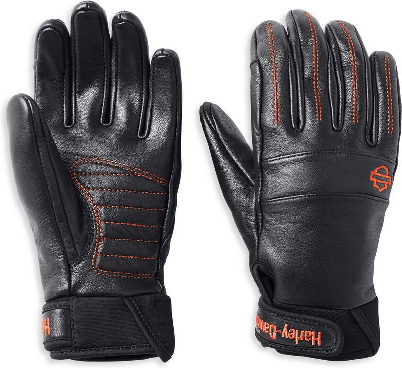 Harley-Davidson Women'S Newhall Leather Gloves- Black | 98195-22EW