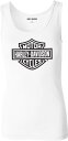 Harley-Davidson Women'S Ultra Classic Bar & Shield Ribbed Tank- Bright White | 99106-22VW