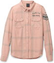 Harley-Davidson Salute Convertible Sleeve Shirt For Women- Dusty Pink | 96481-22VW