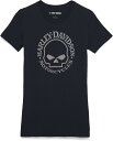 Harley-Davidson Women'S Skull Graphic Tee- Black | 99154-22VW