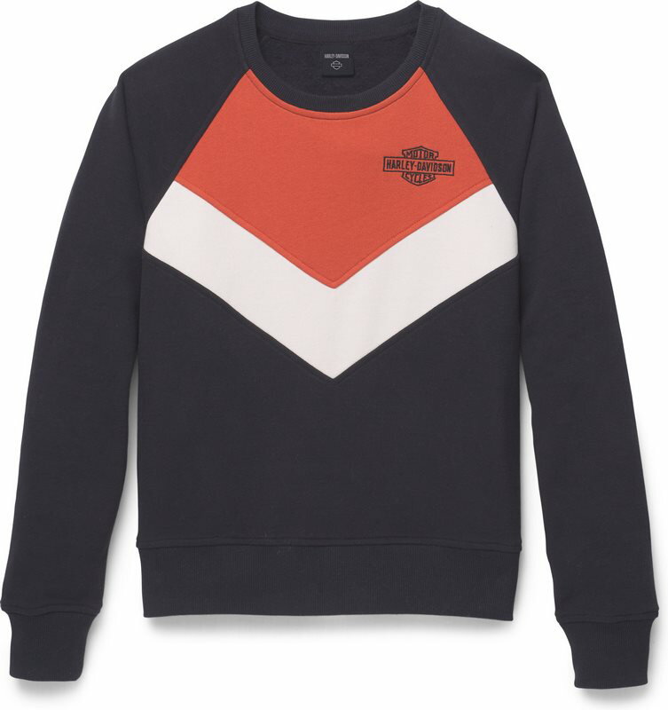 Harley-Davidson Sweatshirt-Knit- Colorblock-Design | 96597-22VW