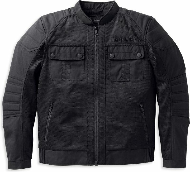 Harley-Davidson Men'S Zephyr Mesh Jacket W/ Zip-Out Liner- Black | 981...