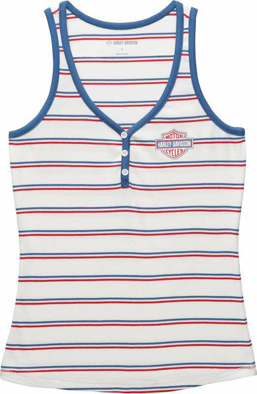 Harley-Davidson Tank-Knit- Stripes | 96627-22VW