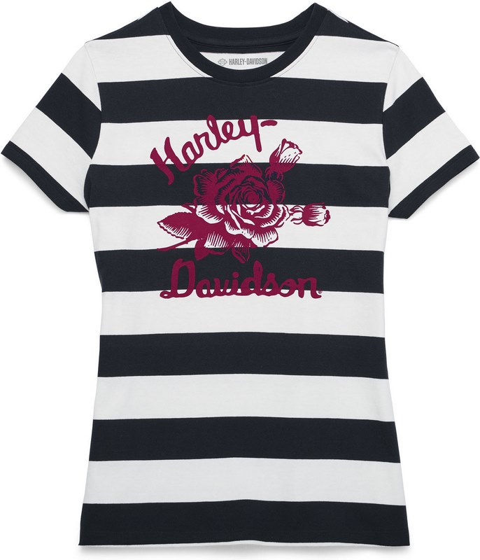 Harley-Davidson Tee-Knit- Stripes | 96616-22VW