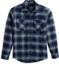 Harley-Davidson Shirt-Woven- Blue Plaid | 96122-23VM