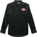 Harley-Davidson Men'S Bar & Shield Corduroy Shirt- Black Beauty | 96147-23VM