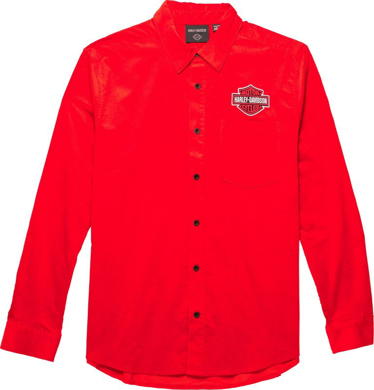 Harley-Davidson Men'S Bar & Shield Corduroy Shirt- Bombay Brown | 96148-23VM