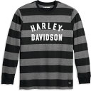 Harley-Davidson Staple Striped T-Shirt- Black Beauty Stripe | 96095-23VM