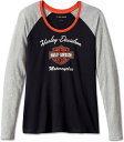 Harley-Davidson Tee-Knit- Colorblock-Design-Black Beauty | 99022-23VW