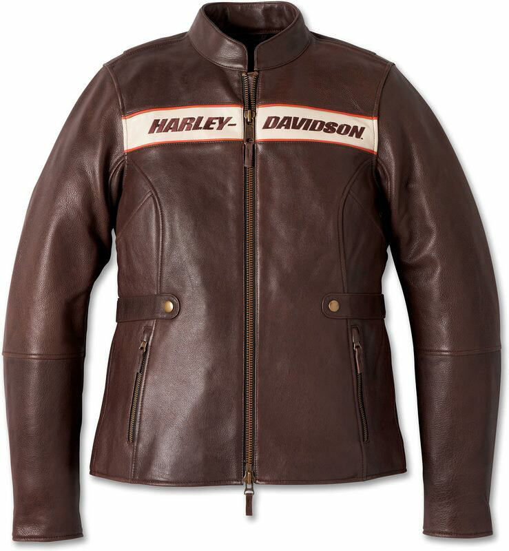 Harley-Davidson Leather Jacket "Victory Lane"- Java | 98006-23EW