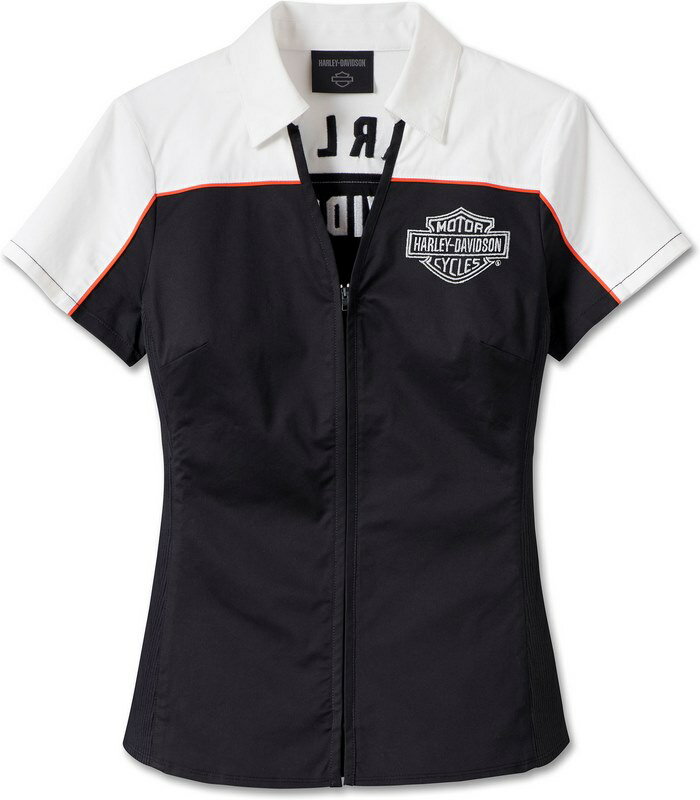 Harley-Davidson Shirt-Woven- Colorblock-Design | 99024-23VW