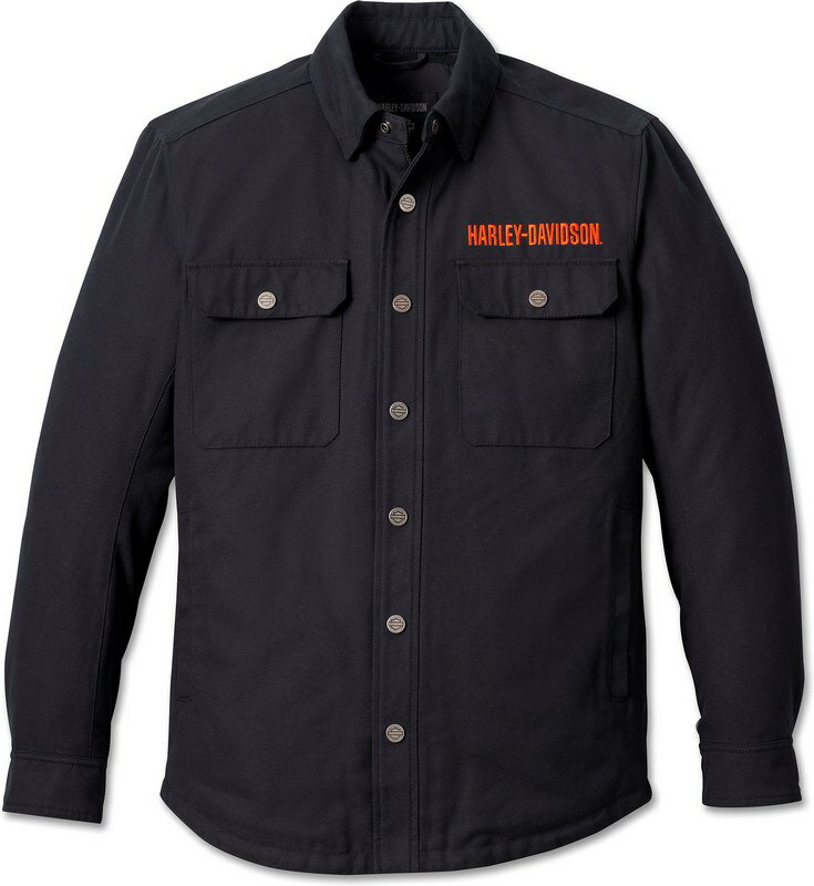 Harley-Davidson Men'S Operative Riding Shirt Jacket- Black | 98100-23EM