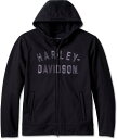 Harley-Davidson Men'S Deflector Hooded Riding Fleece- Black | 98102-23EM