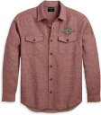 Harley-Davidson Shirt-Woven- Tawny Port | 96379-23VM