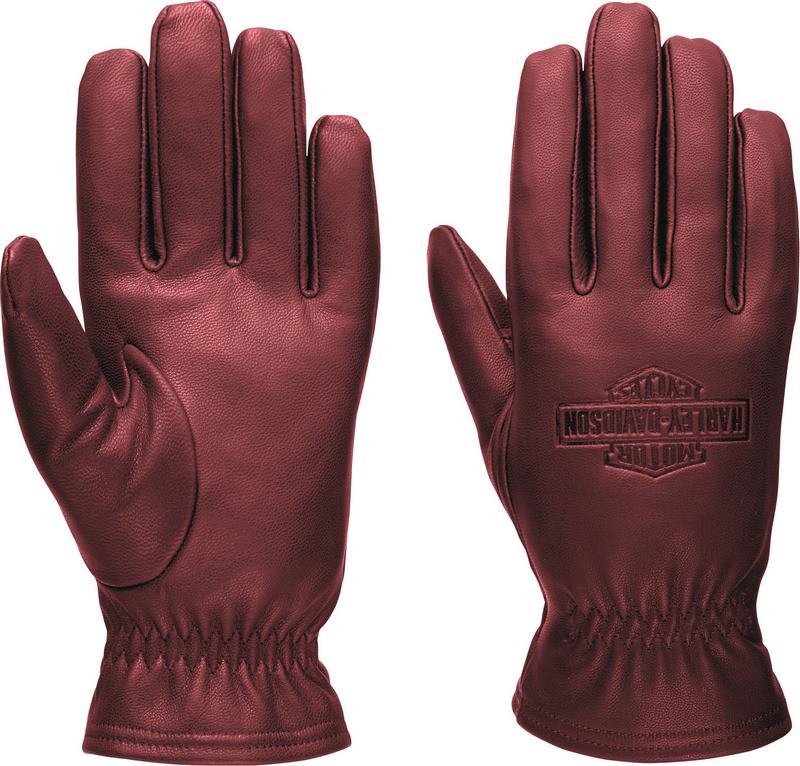 Harley-Davidson Gloves-Leather- Tawny Port Leath