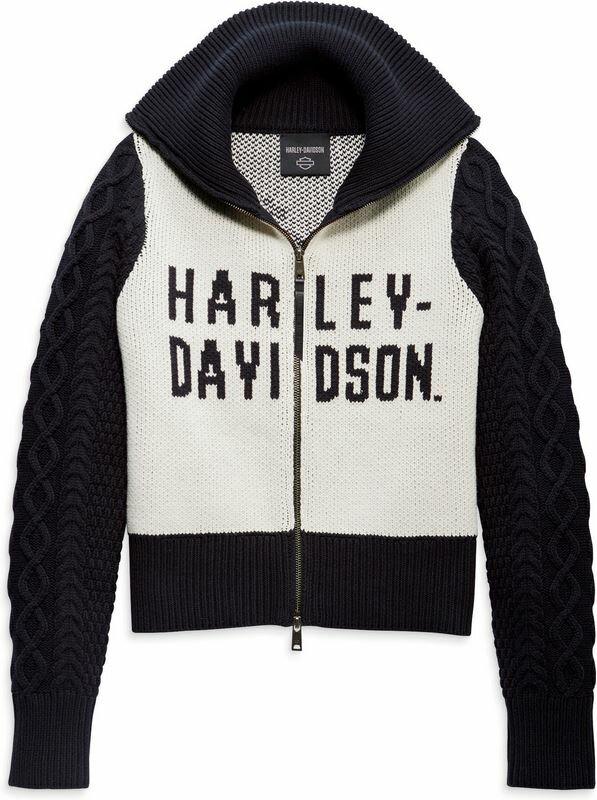 Harley-Davidson Sweater-Knit- Colorblock-Design | 96423-23VW