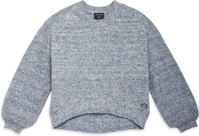 Harley-Davidson Sweater-Knit- Dusty Blue Marl | 96425-23VW