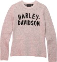 Harley-Davidson Midwest Intarsia Sweater For Women- Light Gray Heather | 96422-2...