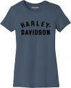 Harley-Davidson Tee-Knit- Dusty Blue | 96437-23VW