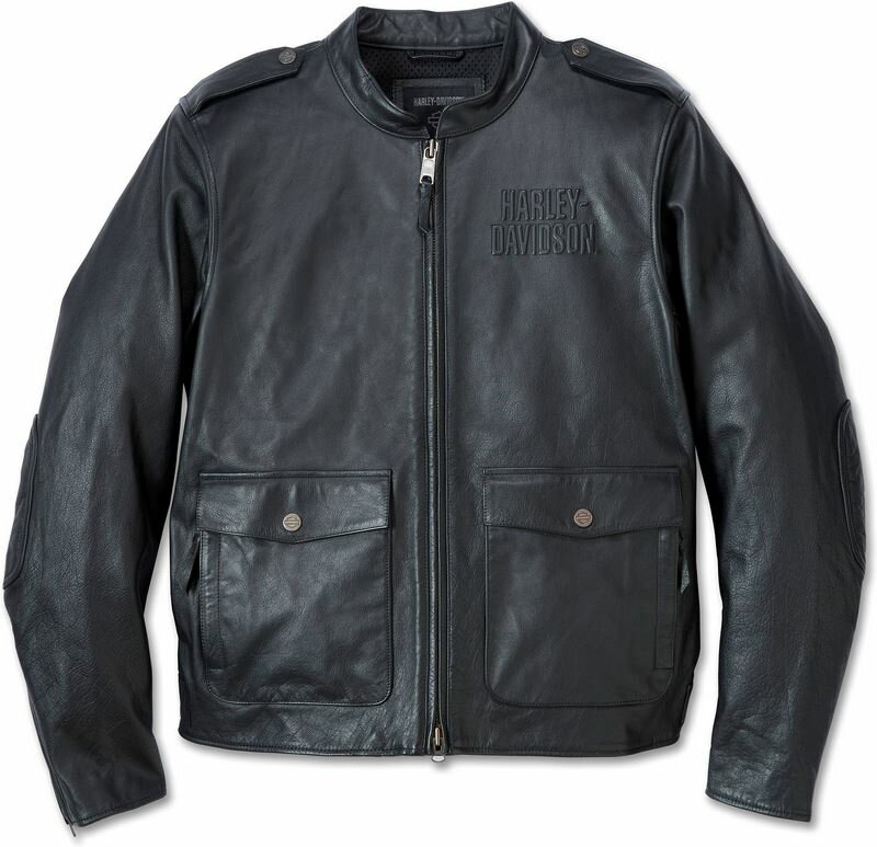 Harley-Davidson Jacket-Captains-Modular-Leather- Black | 98022-23VM