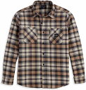 Harley-Davidson Shirt-Woven- Brown Plaid | 96367-23VM