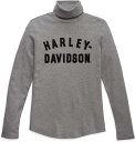 Harley-Davidson Turtleneck-Knit- Medium Grey Heather | 96469-23VW
