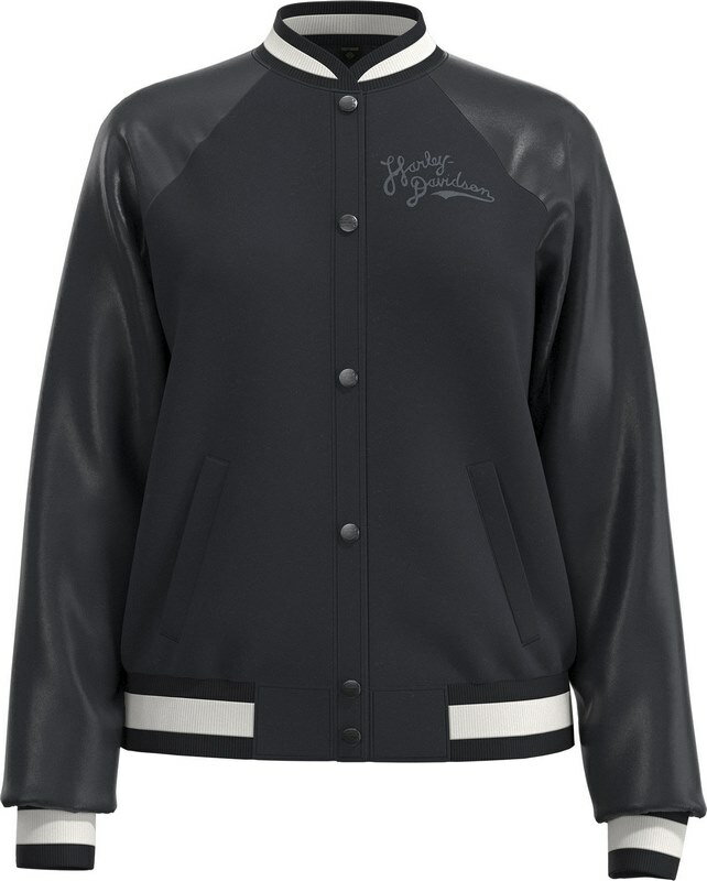 Harley-Davidson Women'S Varsity Jacket- Black | 97017-23VW