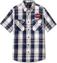 Harley-Davidson Shirt-Woven- Yarn Dyed Plaid-Peacoat | 96617-23VM