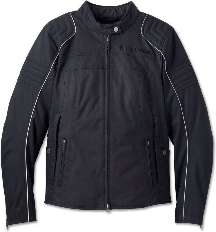 Harley-Davidson Jacket-Hybrid-Triple Vent-Text- Black | 98145-23EW