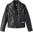 Harley-Davidson 120Th Anniversary D-Pocket Biker Leather Jacket For Women- Black 97037-23VW