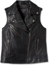 Harley-Davidson Women'S Eclipse Leather Vest- Black | 98024-23VW