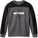 Harley-Davidson Sweatshirt-Knit- Colorblock-Design-Blackened Pearl | 96532-23VM