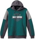 Harley-Davidson Hoodie-Knit- Colorblock-Design-Bistro Green | 96513-23VM