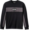 Harley-Davidson Tee-Knit- Colorblock-Design-Black Beauty | 96584-23VM