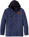 Harley-Davidson Men'S Whiplash Hooded Shirt Jacket- Caban | 96876-23VM