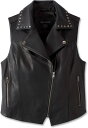 Harley-Davidson Women'S Classic Eagle Studded Leather Vest- Black | 97047-23VW