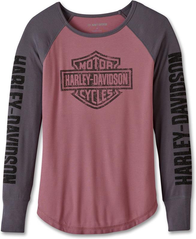 Harley-Davidson Top-Knit- Colorblock-Design-Grape Shake | 97455-23VW