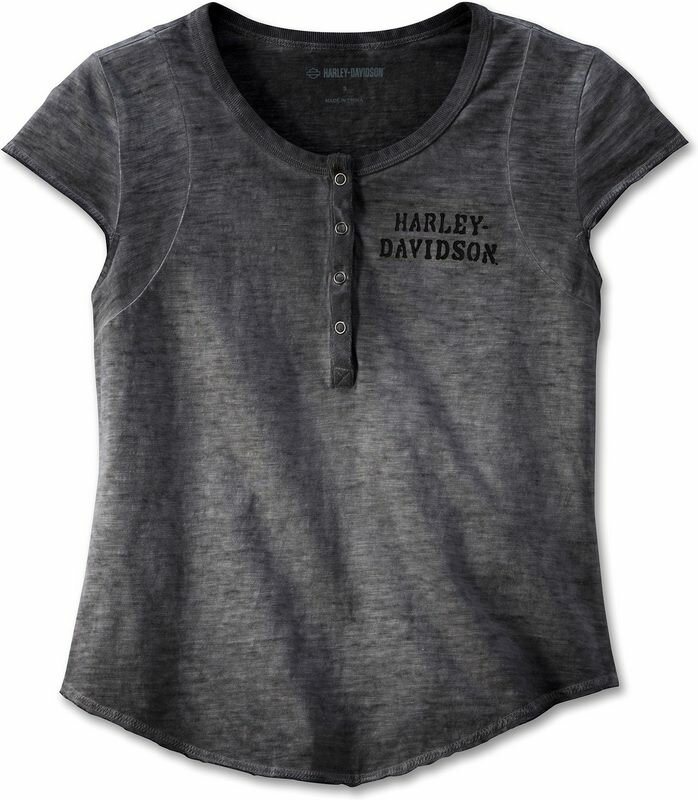 Harley-Davidson Henley-Knit- Black Beauty | 97469-23VW