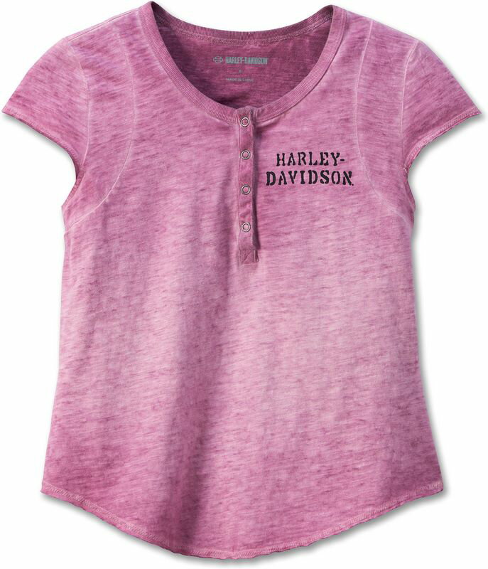 Harley-Davidson Henley-Knit- Lavender Herb | 97471-23VW