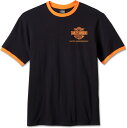 Harley-Davidson Men'S 120Th Anniversary Ringer Tee- Black Beauty | 96834-23VM
