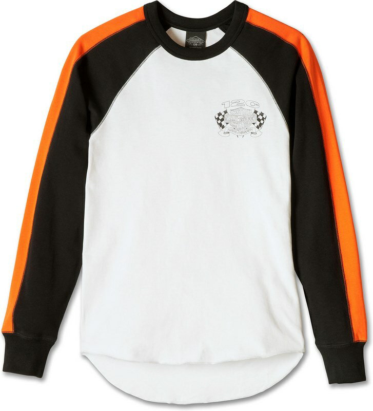 Harley-Davidson Women'S 120Th Anniversary Long Sleeve Knit Top- Colorblock-Design | 97464-23VW